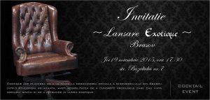 Invitatie deschidere showroom Exotique Brasov